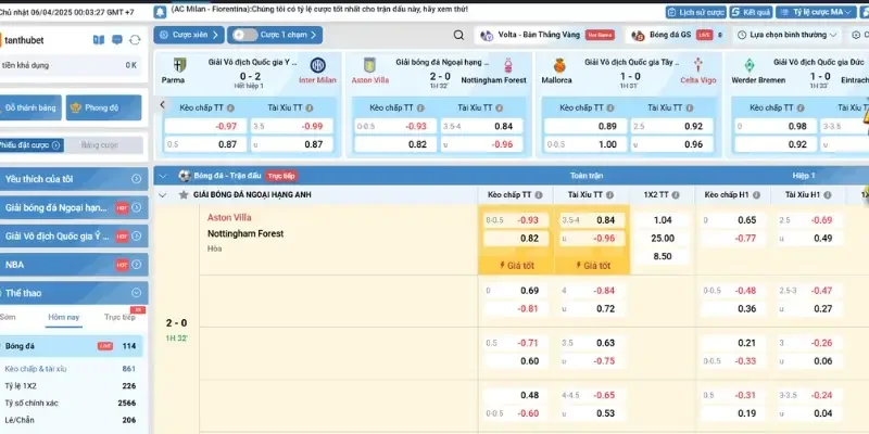 Đôi nét về luật chơi tài xỉu bóng đá